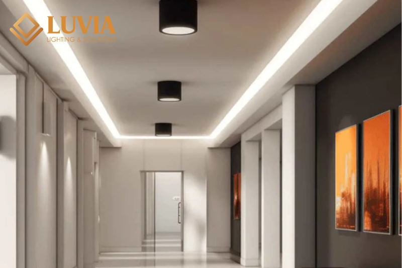 Đèn ốp trần hành lang: cách chọn và lưu ý quan trọng 6 Đèn ốp trần hành lang
