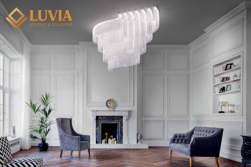 Những mẫu đèn chùm đẹp, đa dạng phong cách năm 2025 5 đèn chùm