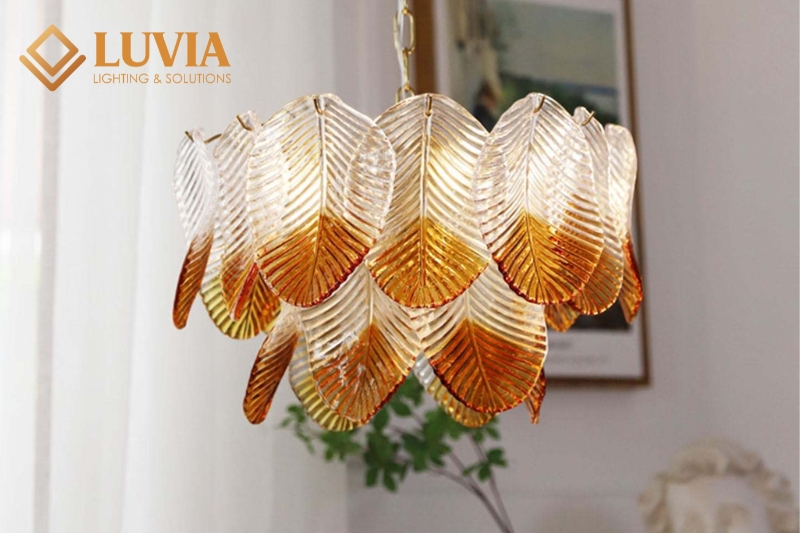 Những mẫu đèn chùm đẹp, đa dạng phong cách năm 2025 2 đèn chùm