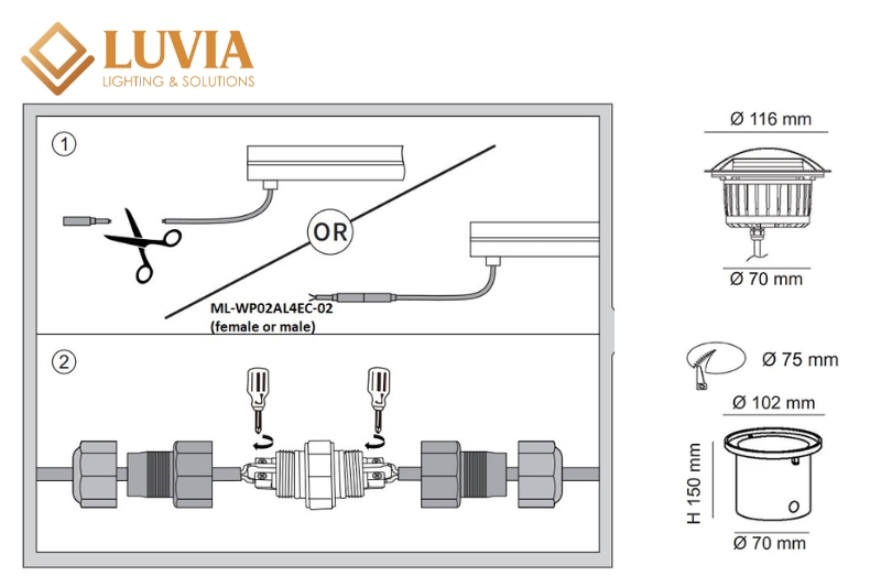 Đèn Âm Đất: Tiêu Chuẩn Kỹ Thuật IP68, IK Rating & Hướng Dẫn Lắp Đặt Chuẩn 5 Đèn Âm Đất