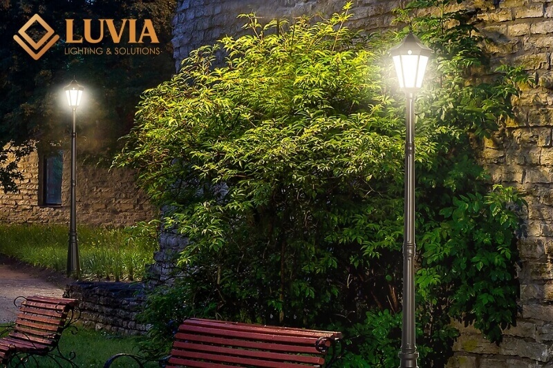 Cột đèn trang trí sân vườn