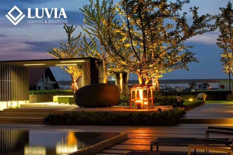 Đèn hắt cây ngoài trời