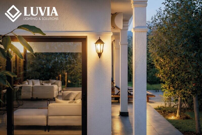 Đèn trang trí cột ngoài trời