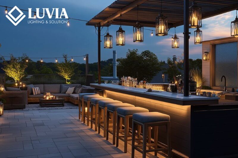 Đèn trang trí sân thượng