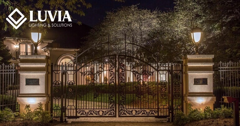 Đèn trụ cổng ngoài trời