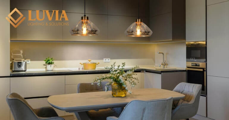 Mẫu đèn trang trí phòng bếp