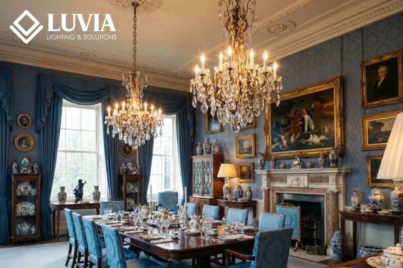 Đèn chùm cổ điển châu Âu