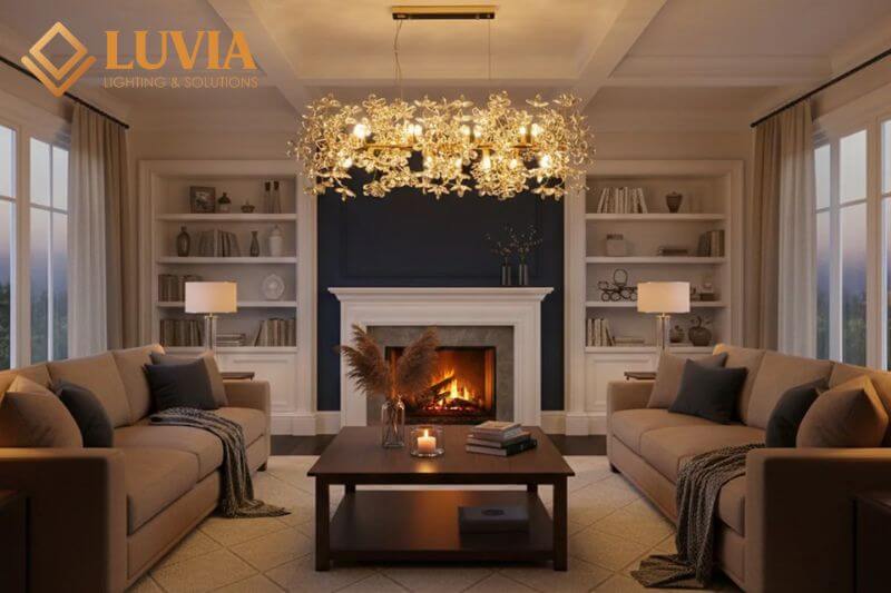 đèn chùm pha lê HCM