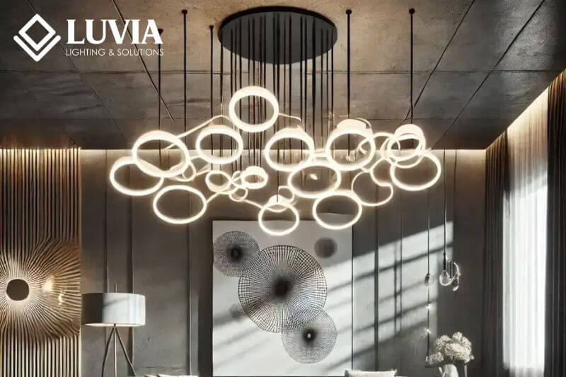 Đèn chùm phòng khách cao cấp