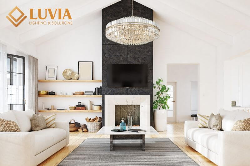 Đèn chùm phòng khách cao cấp