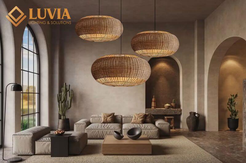 Đèn chùm phòng khách đơn giản