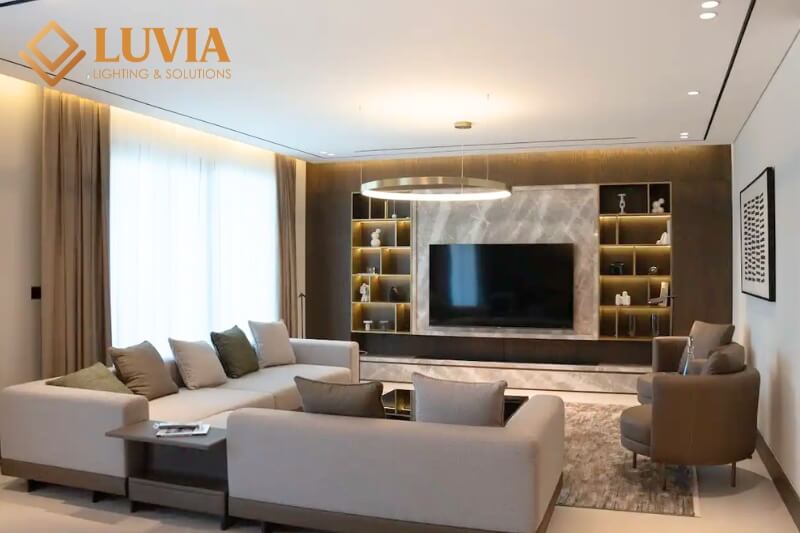 Đèn phòng khách đơn giản