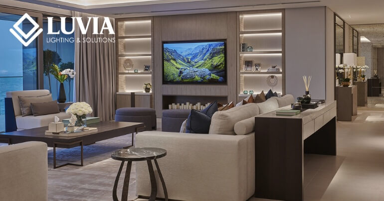 Đèn phòng khách đơn giản