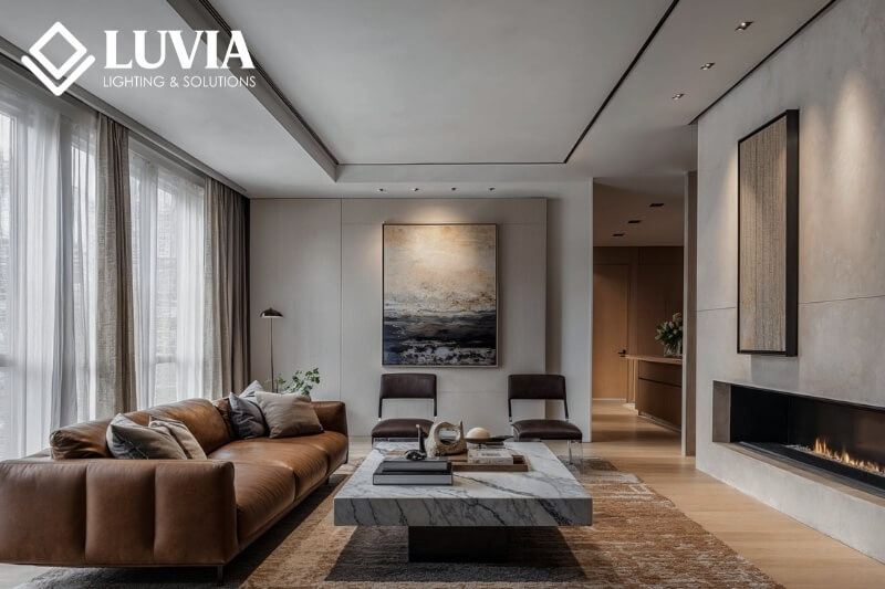 Đèn phòng khách đơn giản