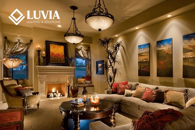 đèn phòng khách hiện đại