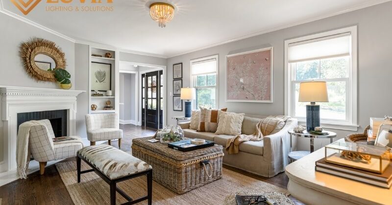 đèn phòng khách hiện đại