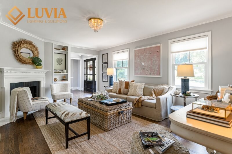 đèn phòng khách hiện đại