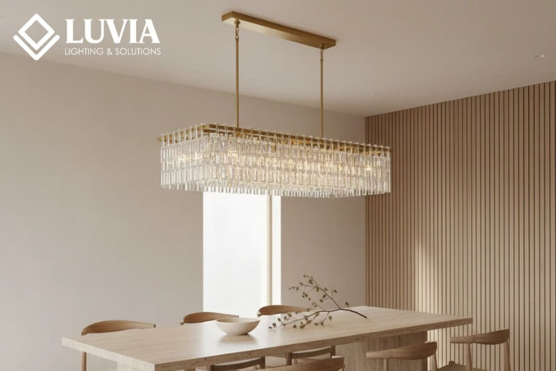 Đèn thả bàn ăn pha lê