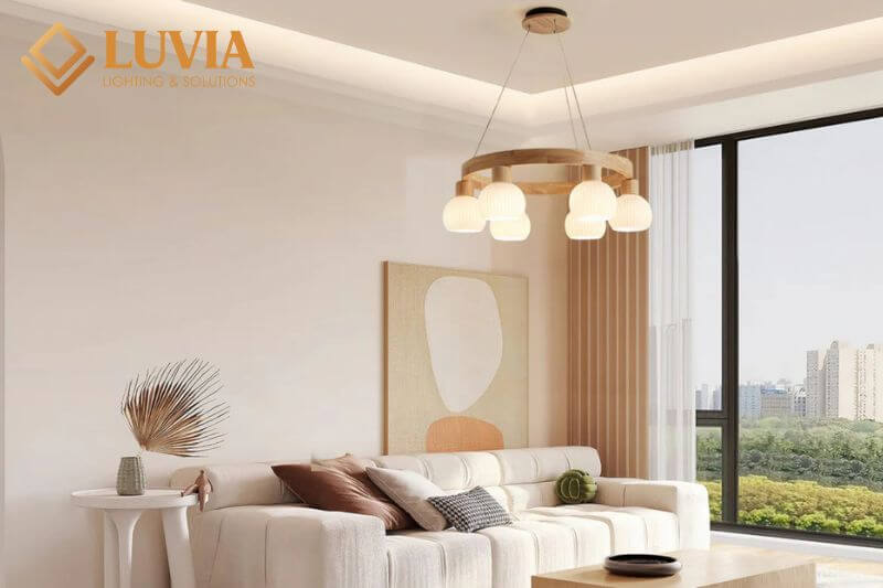 Giá đèn chùm phòng khách