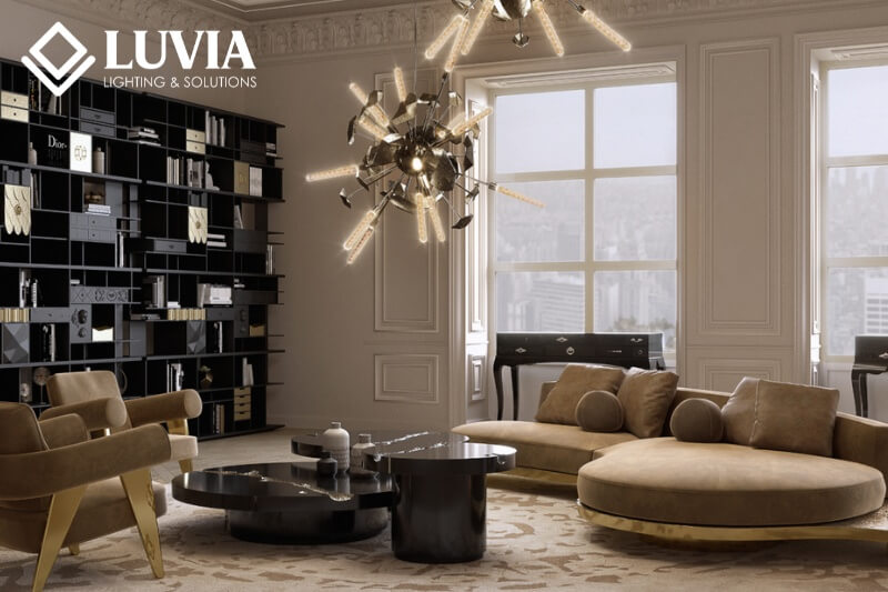 Mẫu đèn chùm phòng khách