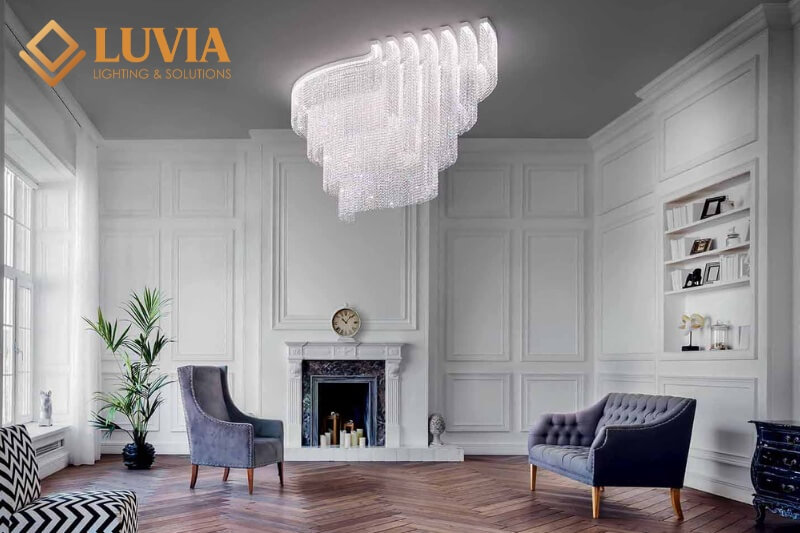Mẫu đèn chùm phòng khách