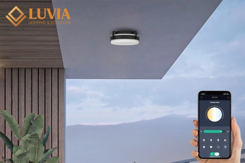 Mẫu đèn ốp trần ban công