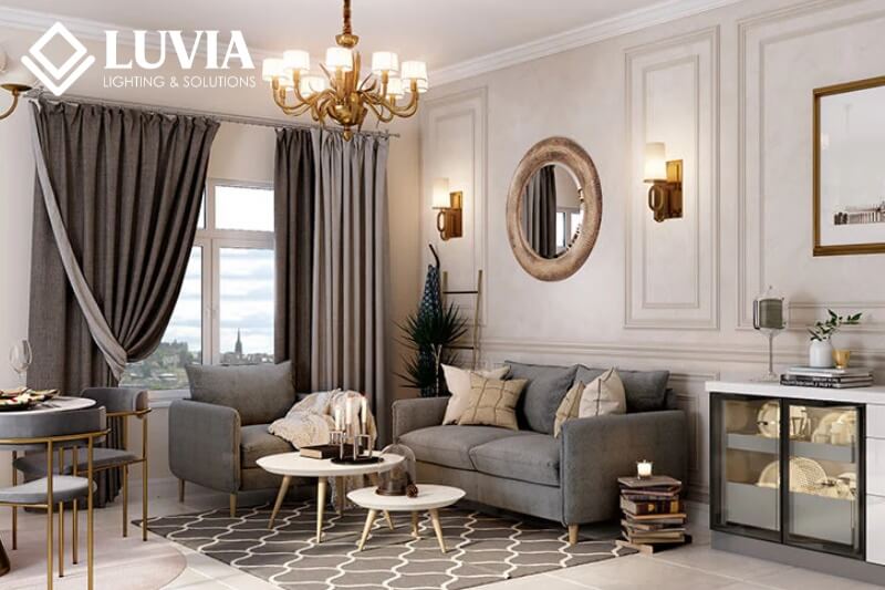 Thiết kế đèn phòng khách