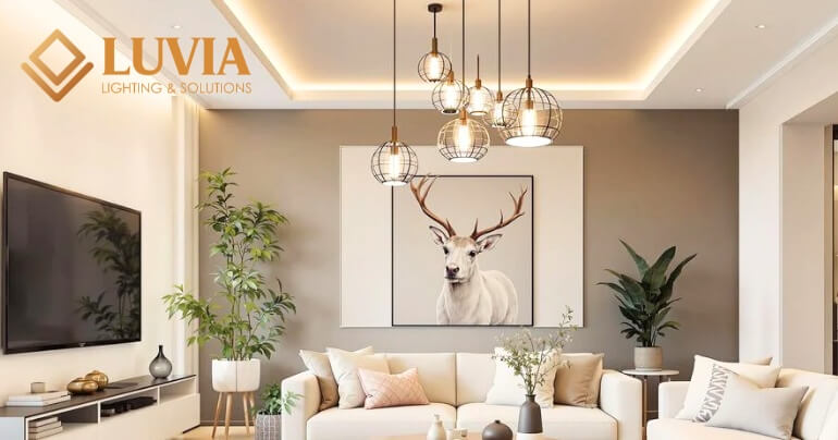 Thiết kế đèn phòng khách